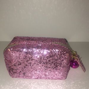 New Too Faced Mini Pink Sparkling makeup bag